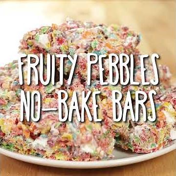 Fruity Pebbles No-Bake Bars