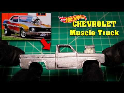 Trying an IMPOSSIBLE PAINT JOB on my SHORT BOX CHEVY | Hot Wheels C-10