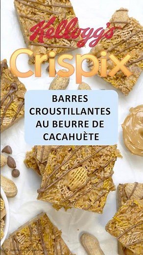 Barres croquantes au beurre d’arachide et céréales CrispixⓇ