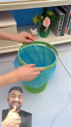 Easy Kiychen waste disposal hacks ✅️Automatic Bag Dispenser Modern Trash Bin (#2104)