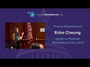 Erika Cheung, Theranos Whistleblower, Speaks at National Whistleblower Day 2023