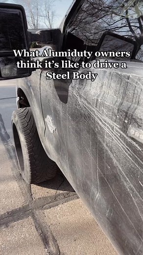 Is this true🥲 #steelbody #alumiduty #fordtough #fyp #explorepage | Truck