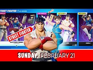 *NEW* STREET FIGHTER Shop RYU & Chun-Li Skins *ITEM SHOP* - February 21