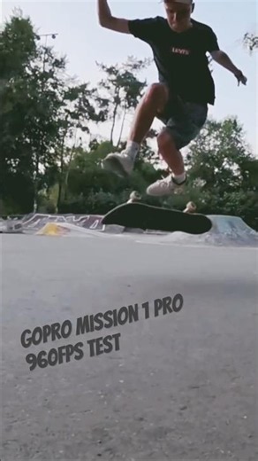 360 flip GoPro Mission 1 Pro Test Slowmo 960fps before sunset #mission1pro #gopro #slowmo #skate г.