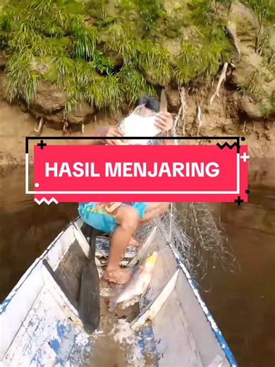 HASIL MENJARING DAPAT IKAN YANG BESAR WALAUPUN TAK BANYAK, HASIL TETAP LUMAYAN #rezeki #amazing #fishnet
