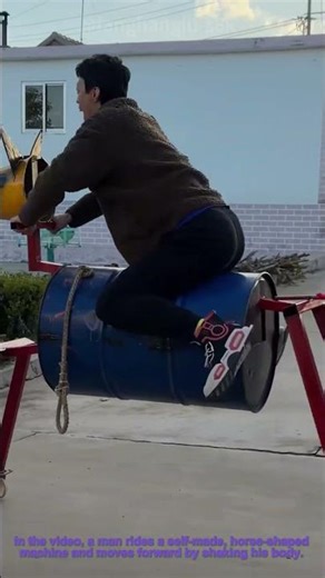 Homemade Horse-Like Contraption: How Body Movement Powers This Creative Machine!