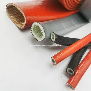 [Hot Item] Silicone Rubber Coated Glass Fiber Hydraulic Hose Metal Corrugated Stainless Steel Flexible Hose Firesleeve Heat Protection