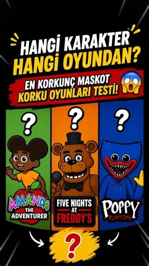 😱 Which Character is from Which Game? The Ultimate Horror Mascot Game Quiz! 🤯