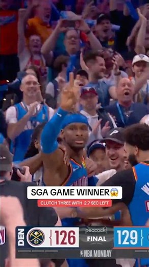 SGA WINS IT FOR The Thunder 🚨