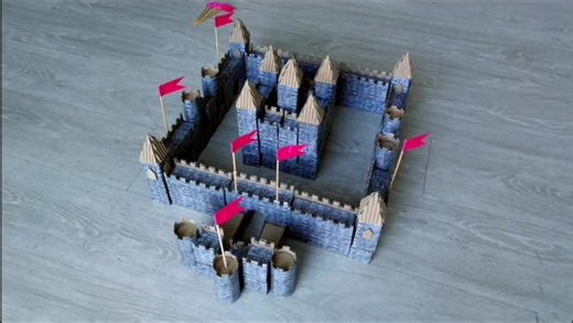 DIY Cardboard Castle Building Blocks | Stop Motion Craft Project