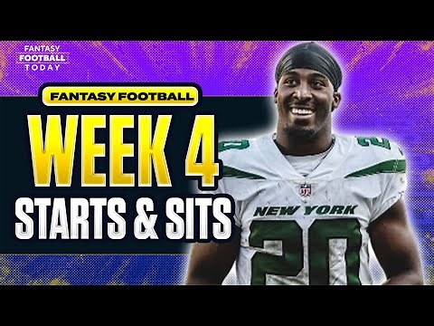 Week 4 Fantasy Football Lineup Breakdown: MUST START & SIT Players | 2025 Fantasy Football Advice