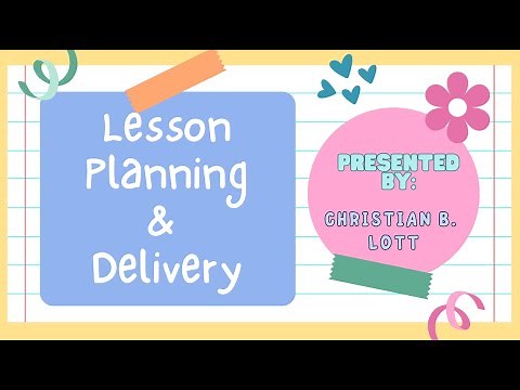 Lesson Planning & Delivery