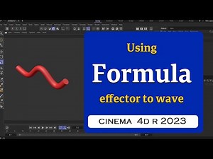 Using Formula effector to make wavy geometry in Cinema 4D 2023 @MaxonVFX
