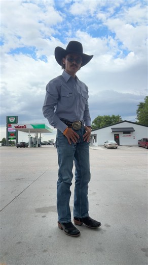Canadian tux: cowboy mustache and bull riding highlights