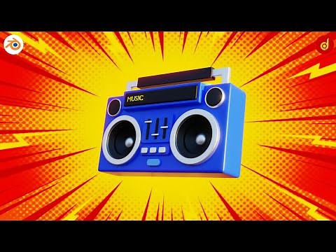 Boombox in Blender | Boombox 3D Modeling in Blender