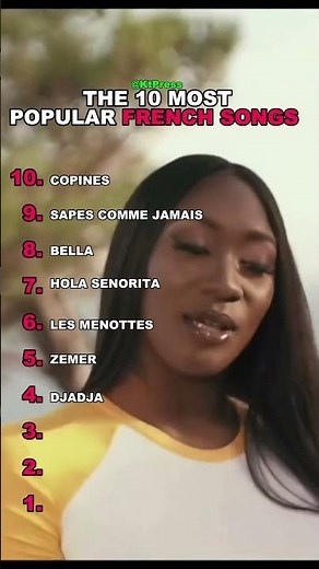 The 10 Most Popular FRENCH Songs #shorts