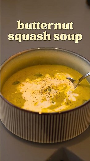 A Cozy Fall Butternut Squash Soup