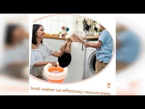 Review: Portable Small Washer Compact Washing Machine High-speed Rotation Efficient Cleaning L...