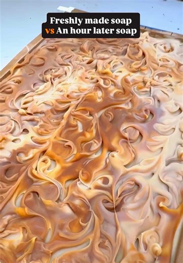 🧼✨ Soap Magic in Real Time! ✨🧼 Ever notice how our soaps transform before your eyes? When we first pour a fresh batch, the colors are soft and creamy — but give it an hour, and boom 💥 the hues deepen, swirl, and come alive like magic! That’s the natural chemistry of oils, lye, and botanicals at work — no dyes, no tricks, just pure handmade alchemy. Watching each bar cure is like seeing art develop its personality day by day. Want to witness the magic yourself? Come grab a fresh batch before i