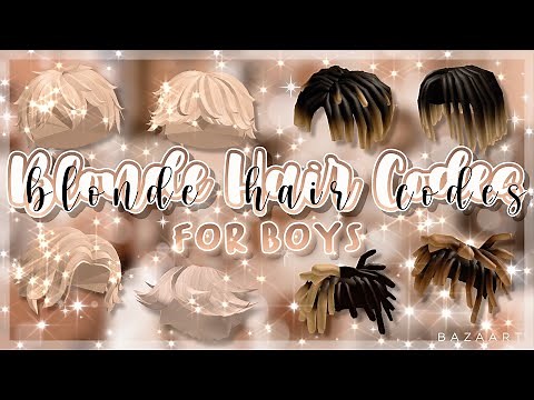 Blonde Hair Codes for Boys (Short Hair) | Roblox Bloxburg