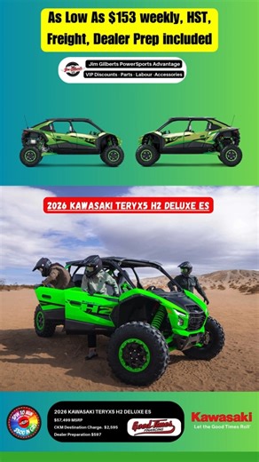  Supercharged 5-seater! Meet the 2026 Kawasaki Teryx5 H2 Deluxe...