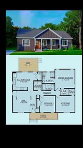 🌿 beautiful 3-bedroom, 2-bath house plan ideas #houseplan #homedesign #architecture #newbuild #homesweethome"🌿 #dreamhouse 🏡ℂ𝕋𝕋𝕆💚 | Dream House