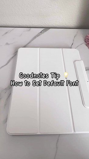 Goodnotes Tip💡How to Set a Default Font #goodnotesforbeginners #goodnotestips #ipadtips #studyhacks #studytips #font #ipadforstudent #ipadfonts #digitalplanningtok #plannerforgoodnotes