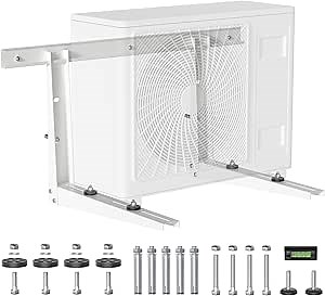 Outdoor Wall Mounting Bracket for Ductless Mini Split Air Conditioners Heat Pump Systems Support Up to 440lbs Universal 9000-36000 BTU
