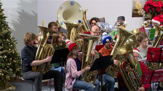 Tuba Christmas returns to Peoria, filling church with festive brass sounds