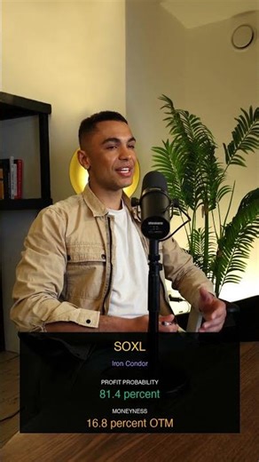 SOXL: 81% POP Iron Condor! 💰 #shorts #trading #options