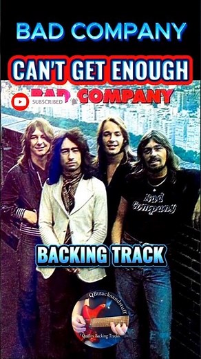 Mick Ralphs RIP 😞BAD COMPANY Can't Get Enough *BACKING TRACK* (ORIGINAL)