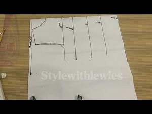 HOW TO DRAFT A BASIC BODICE PATTERN//FRONT VIEW #diy #tutorial
