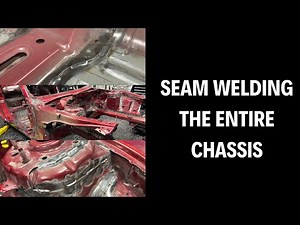Seam welding the chassis: Race Car Conversion Ep 2