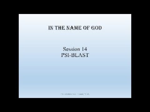 bioinformatics class 14, PSI-BLAST