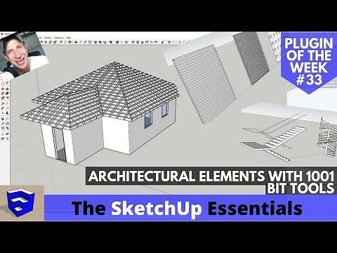 Modeling Architectural Elements in SketchUp with 1001Bit Tools - SketchUp Plugin of the Week #33