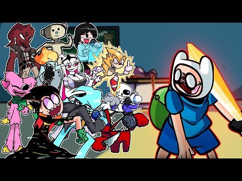 FNF Corrupted Hero But Different Characters Sing It 🎵(Everyone Sings Corrupted Hero)(NEW CHARACTERS)