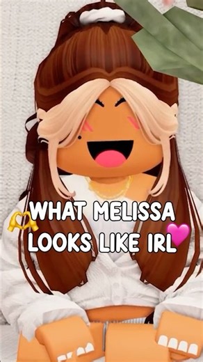 What Melissa LOOKS LIKE IN REAL LIFE! 👀😳 #berryave #berryavenue #roblox #robloxrp #brookhaven