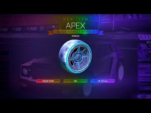 PLAYING ROCKET LEAGUE WITH THE APEX WHEELS!