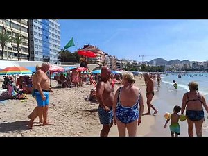 First Time at Levante Beach Benidorm 2025 | Stunning Beach Walk & Holiday Vlog 🇪🇸