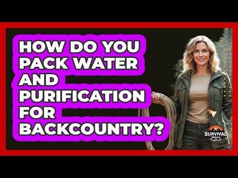 How Do You Pack Water And Purification For Backcountry?