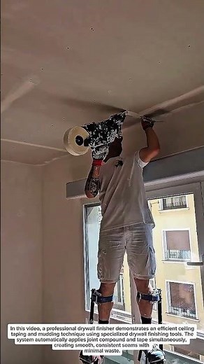 Amazing Drywall Finishing Tool! Faster Ceiling Taping & Mudding Like a Pro