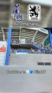 Bus welcome 🦓🤍💙 MSV Duisburg vs 1860 Munich
