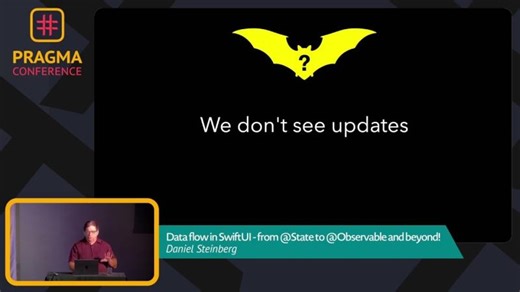 Pragma Conference 2023 - Data flow in SwiftUI - from @State to @Observable... - Daniel Steinberg | Felipe Espinoza