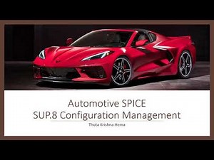 ASPICE SUP 8 Configuration Management