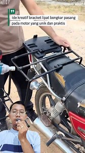 Ide kreatif bracket lipat bongkar pasang pada motor yang unik dan praktis | Imam Kya