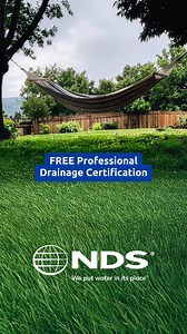Tackle drainage issues and help customers say adios to standing water. Get certified now! | NDS | Facebook