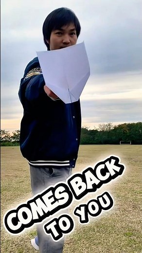 This Paper Plane FLIES BACK to You! 😱 | Boomerang Paper Airplane (Easy to Fold)