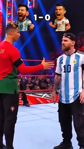 Cristiano Ronaldo Vs Lionel Messi Funny video challenge! #football#funny#shorts
