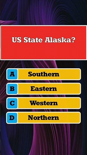 US State Alaska? - #geographyquiz #triviaquestions #generalknowledge