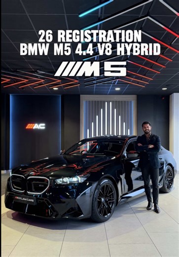 New Model 26 Registration BMW M5 Hybrid ⚡️ 2026 26 BMW M5 4.4 V8 Hybrid Live Priced at £102,990 - Buy & Reserve Online - Contact Joe on 07835377418 or Business WhatsApp us on 07724101010 📲 Finished in Black Sapphire Metallic with M Carbon Exterior Styling and 20-21” M Light Alloys, this exceptional M5 features an Extended Black Merino Leather interior, complemented by a Carbon Fibre Silverthread High Gloss Trim. ✔️Driving Assistant Professional ✔️Comfort Package ✔️Carbon Fibre Roof ✔️Head Up Di